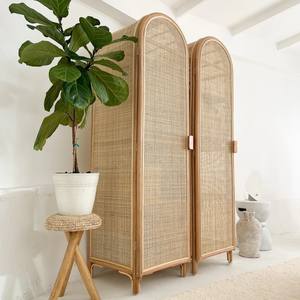 Single <b>Door</b> Natural Arched <b>Rattan</b> Cabinets Handmade Cabinet Closets Indoor Furniture From Vietnam Factory - Product Image 2