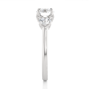 Anillo de Diamante Cultivado en Laboratorio para Mujer, Chapado en Oro de 14K, Color E, Corte Brillante, Certificado IGI, Claridad VVS, Estilo Clásico para Boda - Product Image 5