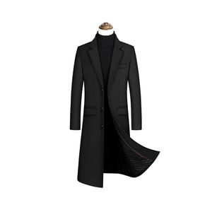 Abrigo Largo de Lana para Hombre, Elegante Abrigo de Invierno para Negocios, Fabricante - Product Image 3