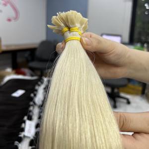 NUANCES BLONDES CHEVEUX RUSSES Pre-Bonded FLAT TIP KERATIN Remy COULEURS de qualité supérieure EXTENSIONS DE CHEVEUX HUMAINS vietnamiens pour les SALONS - Product Image 3