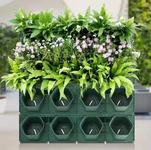 Green metal Wall Planter with <b>Butterfly</b> - Product Image 2