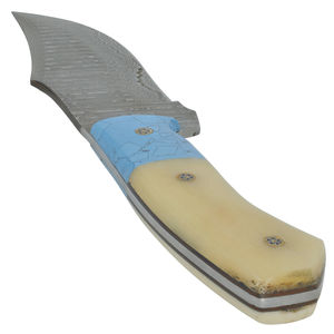 Cuchillo Bowie de Caza y Camping de Hoja Fija de Acero Inoxidable 100% Artesanal, con Punta de Clip Estilizada y Acabado Industrial - Product Image 2