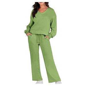 Trajes de chándal de invierno de estilo único para mujer con logotipo personalizado último diseño Casual Fitness Gym Wear XL Size Printed Techniques 2026 - Product Image 1