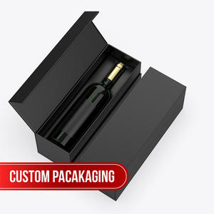 Caja de vino personalizada al por mayor, juego de cartón y papel sostenible para embalaje con ventajas UV, opciones de diseño totalmente personalizadas, OEM y ODM - Product Image 2