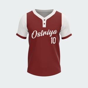 Camiseta de Béisbol de Dos Botones, Nueva Moda, Jersey de Béisbol Personalizado Sublimado en Venta - Product Image 2