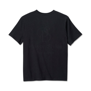 T-shirt surdimensionné en polyester/coton lourd 200g pour homme Streetwear de haute qualité à épaules tombantes tricoté sur mesure à séchage rapide - Product Image 2