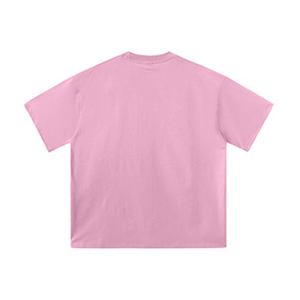 T-shirt homme avec logo personnalisé coton épais côtelé 260 g/m² T-shirt ras du cou à épaules tombantes et surdimensionné pour hommes - Product Image 5