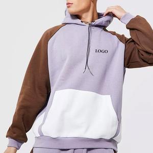 Sweats à capuche surdimensionnés et à blocage des couleurs de haute qualité pour hommes avec poches avant Collections d'hiver Sweats à capuche respirants 2026 - Product Image 1