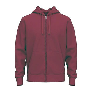 Sweat à capuche en coton super peigné pour hommes, sweat à capuche en polaire, sweats à fermeture éclair pour hommes, sweats à capuche athlétiques d'extérieur - Product Image 1