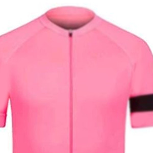 Ensemble de maillots de cyclisme respirants de couleur rose et noire avec fermeture à glissière complète Cuissard à bretelles et collants à séchage rapide du Pakistan - Product Image 5