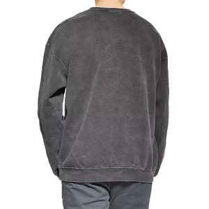 Sudadera de cuello redondo con estampado de pantalla de gran tamaño personalizado de algodón de rizo francés - Product Image 2