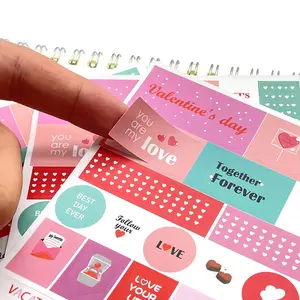 Customized Pattern Printed Adhesive Washi Sticker Sheet Custom Stickers