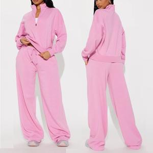 Nouveauté Survêtement Femme Survêtements 2 pièces Ensemble de survêtements de sport de haute qualité personnalisés 2 pièces Fabriqué au Bangladesh - Product Image 5