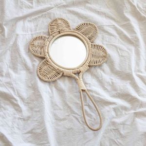 Mesa de centro de lujo con acento de Vietnam Natural y espejo de ratán con flores de diseño moderno personalizado de alta calidad con decoración del hogar - Product Image 5