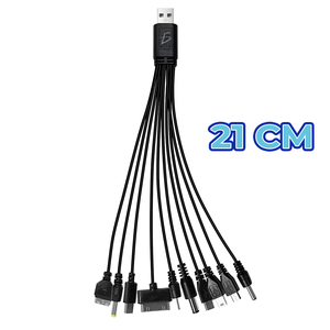 Portable 10-in-1 USB <b>Charging</b> <b>Cable</b> 20 cm with Plastic Material Compatible with Various Devices - Product Image 4
