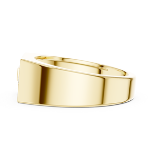 Anillo de Oro Amarillo de 18k con Diamante de Corte Brillante Atemporal, Engaste de Puntas, para Graduación, Aniversario, Compromiso, Uso Diario - Product Image 3