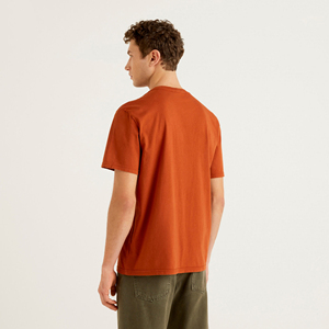 T-shirt pour hommes 100% coton de haute qualité entièrement personnalisable à manches courtes col rond imprimé t-shirts conception d'impression personnalisée - Product Image 2