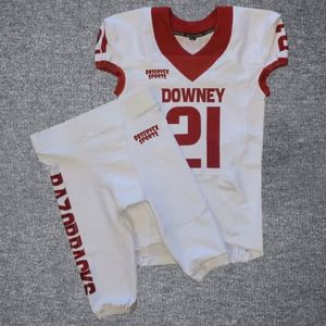 Conception personnalisée OEM Uniformes de football américain pour jeunes Vêtements d'entraînement respirants à manches courtes Ensembles d'uniformes de football américain - Product Image 3