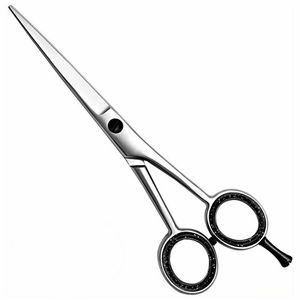 Ciseaux de coiffeur professionnels pour la coupe de cheveux amincissants ciseaux à cheveux à bord droit avec lame en acier inoxydable coiffure fine - Product Image 3