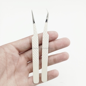 Punta plateada personalizar extensión de pestañas juego de pestañas Volumen de pestañas diamante para pestañas pinzas de etiqueta privada - Product Image 1