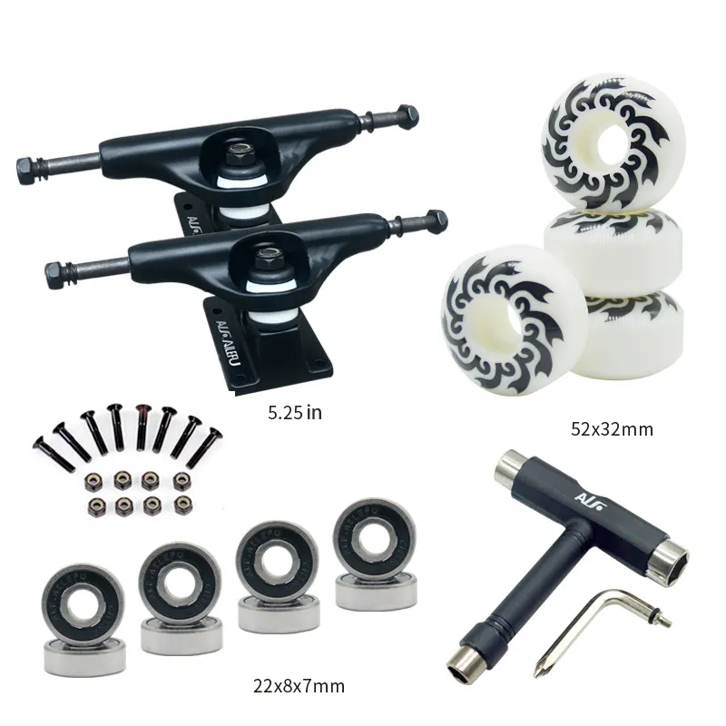 Atacado Skate Board Kit Peças Skate Bearing Roda Tronco Set