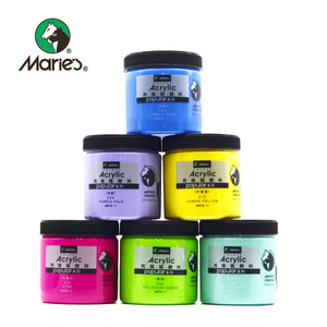 Peinture acrylique professionnelle pour artiste Maries Z500 500 ml 50 couleurs pour toile, chaussures, pierre, chemise, peinture murale - Product Image 5