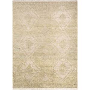 Tapis en laine noué à la main Erbe AKWL-1557 ivoire, motif géométrique, style Tabriz, pour chambre, salon, couloir, décorations rectangulaires - Product Image 1