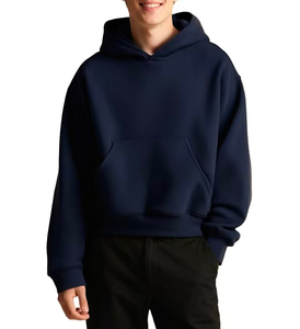 Pull à capuche zippé en coton de haute qualité, à séchage rapide, avec logo personnalisé brodé, contraste de couleurs, sans cordon, vente en gros, hiver 2025 - Product Image 6