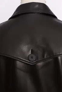 Chaqueta de cuero de manga larga para mujer, la mejor llegada, nuevo estilo, moda de invierno con cobertura completa - Product Image 4