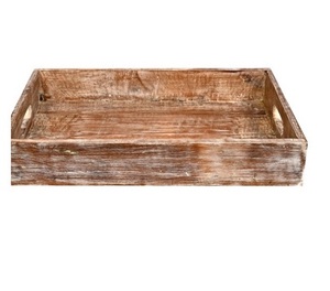 Custom Lightweight Rectangular Wooden Serving Tray with <b>Copper</b> and Iron Finish for Decorative Use in Kitchen - Product Image 4