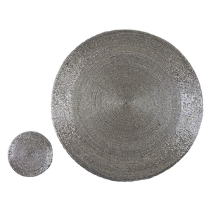 Top Trending Demand Handmade <b>Beaded</b> Gray Colored Place-mat Handmade <b>Beaded</b> Place Mat for Dining Table Dining Table <b>Placemat</b> - Product Image 2