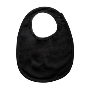 ผ้ากันเปื้อนผ้าฝ้ายนุ่มสําหรับทารกแรกเกิดสีดํา Unisex สําหรับทารก - Product Image 1