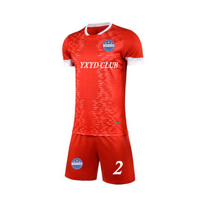 Diseño personalizado y logotipo de alta calidad uniformes de fútbol equipo de secado rápido 100% poliéster fútbol conjunto completo hombres y mujeres uniforme de fútbol - Product Image 6