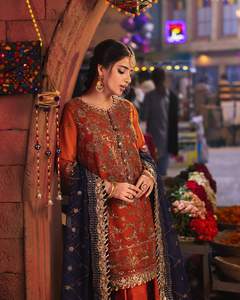 Salwar Kameez en soie élégante traditionnelle afghane pour femmes, vêtement ethnique traditionnel afghan personnalisé du fabricant, 508 unités à vendre - Product Image 5
