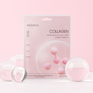 (10 piezas MOQ bajo, listo para enviar) Mascarilla facial y corporal de colágeno RENOBLE - Mascarilla hidratante en ampolla para piel seca (POR CEJ BEAUTY) 22ML - Product Image 2