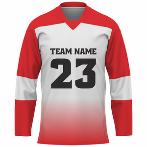 Maillot de hockey sur glace personnalisé pour joueurs professionnels, 100% polyester, maille respirante, unisexe, fabriqué sur mesure avec impression par transfert thermique - Product Image 4