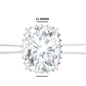 10K 14K solide jaune bijoux fins bague de fiançailles avec Original Vvs1 Moissanite mariage émeraude pour les fêtes - Product Image 1