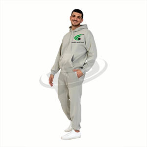 Survêtement pour hommes à prix abordable Sweat à capuche et jogging avec logo personnalisé Combinaison d'entraînement d'échauffement deux pièces Vente en gros de vêtements de sport - Product Image 4