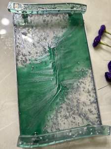 Plateau ange en résine polie imperméable fait à la main, plateau de service sur mesure pour la maison, la cuisine et les accessoires de table - Product Image 6