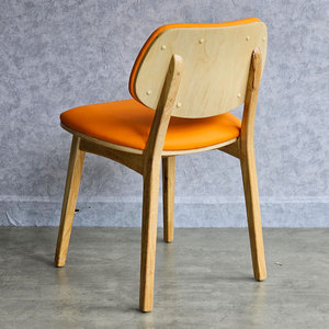 GCF169 Restaurant Furniture PLC <b>Chair</b> <b>with</b> Rubber Wood Frame and PU Leather Upholstery - Product Image 4