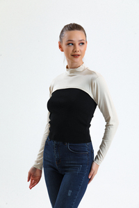 Copricollo manica islamica di alta qualità Beige, protezione solare copricollo, copricollo manica, Bolero, collo collo collo a collo alto