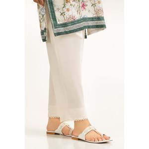 Pantalones Casuales de Cintura Alta para Mujer, Color Beige, Tela Cambray, Transpirables, Corte Recto, Talla 3XL, con Detalles Arrugados, para la Oficina - Product Image 2