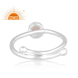 แหวนพลอยซิทรินธรรมชาติทำจากเงินสเตอร์ลิงเป็นของขวัญสำหรับผู้หญิง - Product Image 4