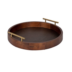 Bandeja para servir café, té o jugo, vajilla de acabado Natural, decoración de mesa, bandeja para servidor de Pizza - Product Image 2