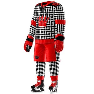 Meilleur matériau, uniformes de hockey sur glace à sublimation imprimée sur mesure, fabrication supérieure avec nom de l'équipe OEM, nouveau arrivé à faible taux - Product Image 5
