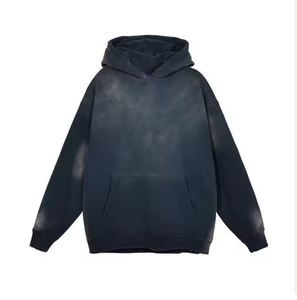 Sudadera con Capucha para Hombre, Invierno, Lavado Ácido, 100% Algodón, Servicio OEM Personalizable, Transpirable, Impermeable, Ecológica, Alta Calidad, Venta al Por Mayor - Product Image 3