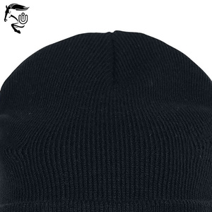 2025 nueva moda personalizada invierno cálido Jacquard tejido Beanie 100% lana nuevos gorros personalizados - Product Image 2