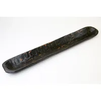 Bol à pain décoratif moderne en bois, écologique, durable, résistant au lave-vaisselle, qualité supérieure, noir, fait main, vente en gros