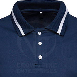 100% algodón de manga corta de secado rápido tejido de punto de alta calidad diseño personalizado patrón sólido para Hombres Nuevo estilo para Polo - Product Image 3