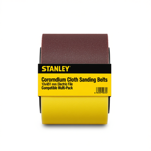 Bandas de lija de tela de corindón Stanley 13x451 mm compatibles con limas eléctricas, paquete múltiple - Product Image 2